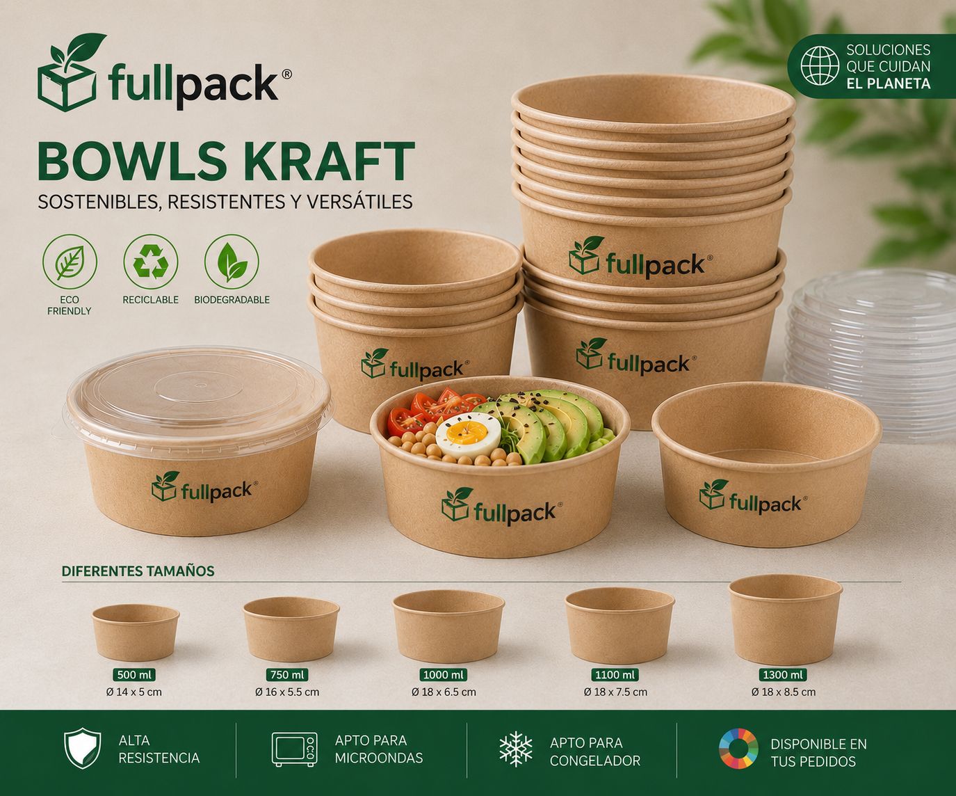 Bowl Kraft 750ml